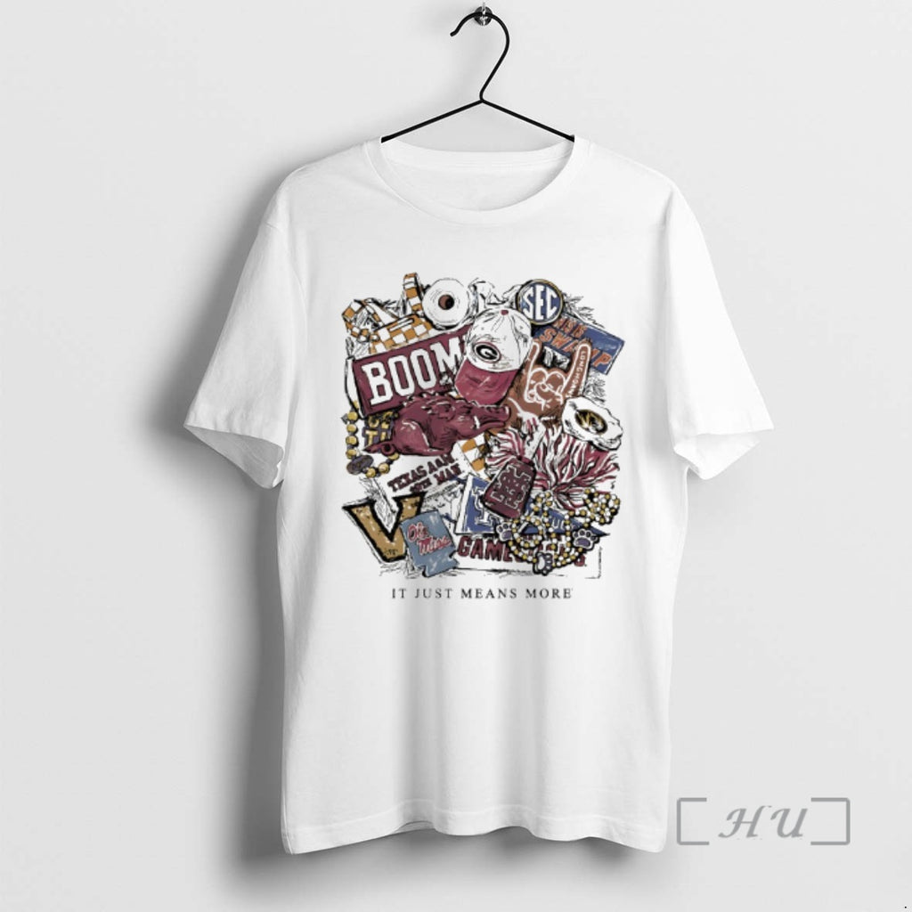 Officials Ole Miss Sec Gameday Gear Boom It Just Means More Premium T Shirts Sweater Hoodie, Sweatshirt | PrintMintTees.com