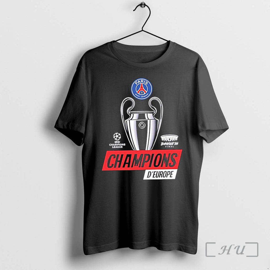 Officials Psg Champions Deurope 2026 Premium T Shirts Sweater Hoodie Jpg