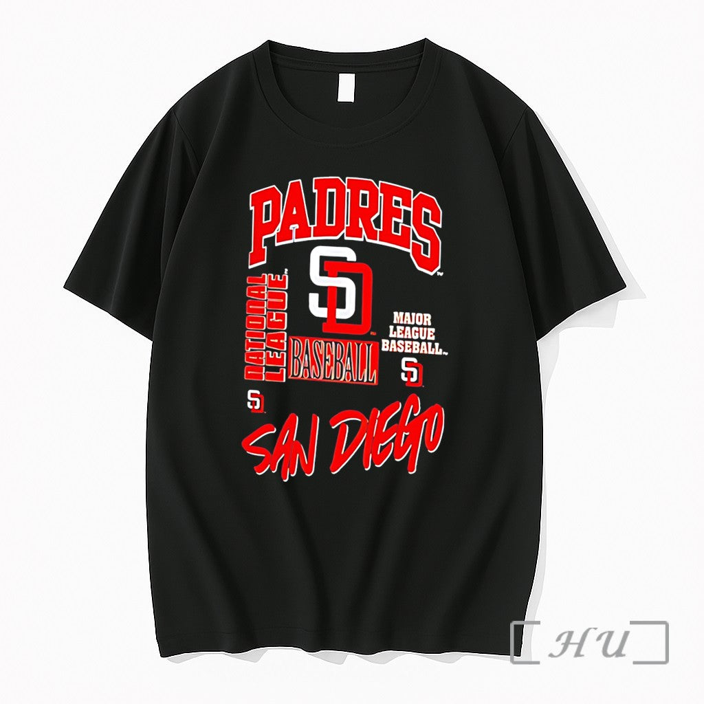 Officials Padres San Diego National League Major League Baseball Sd Logo Tee Premium T Shirts