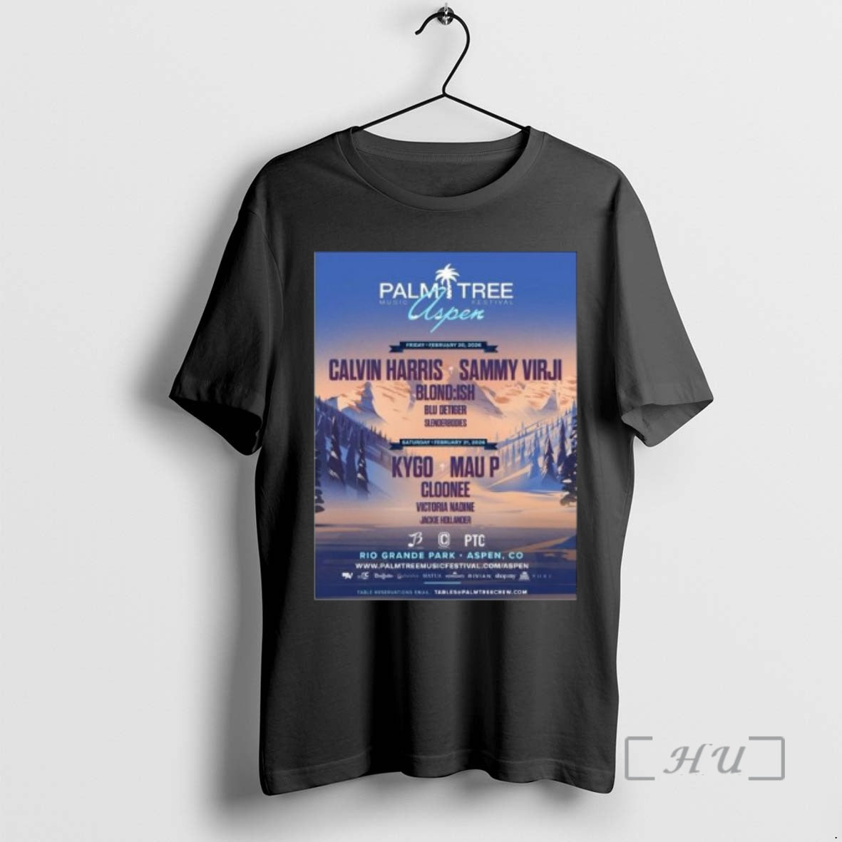 Officials Palm Tree Music Festival February 20 21 2026 Aspen Co Premium T Shirts Sweater Hoodie, Sweatshirt