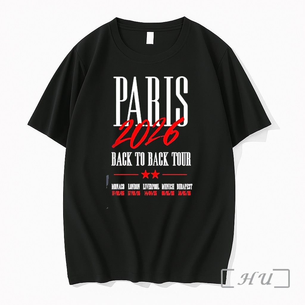 Officials Paris 2026 Back To Back Tour Monaco London Liverpool Munich Budapest Premium T Shirts