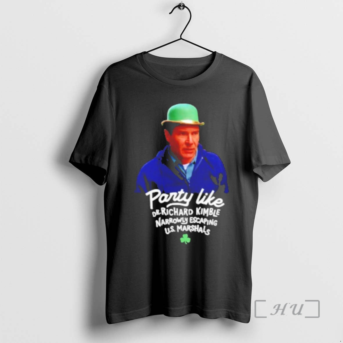 Officials Party Like Dr Richard Kimble Narrowly Escaping Us Marshals T-Shirts, Hoodie, Sweatshirt | PrintMintTees.com