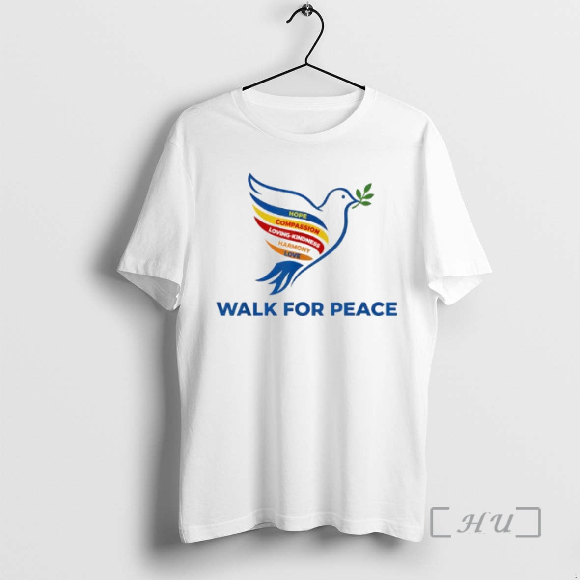 Officials Peace Walk Dove With Olive Branch Message T-Shirts, Hoodie, Sweatshirt | PrintMintTees.com