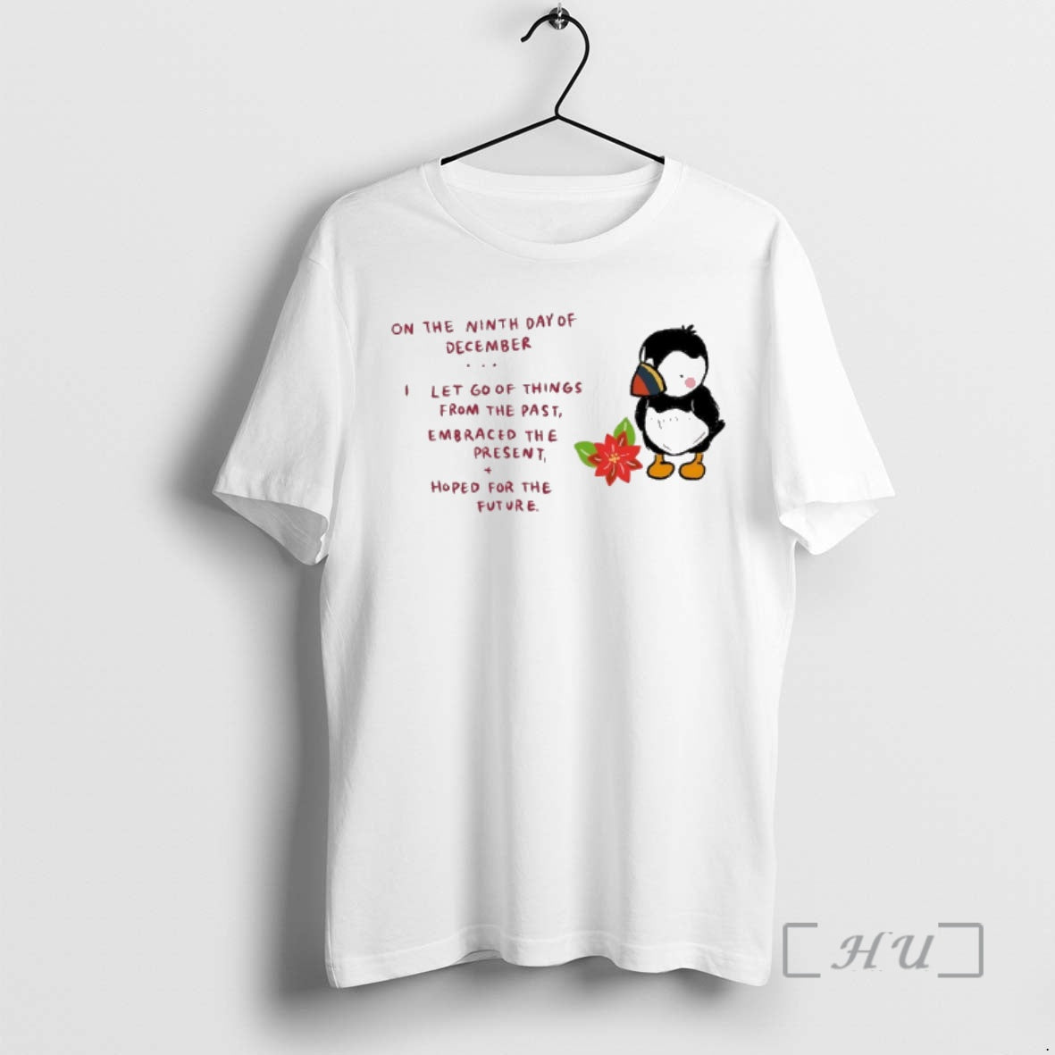 Officials Penguin Christmas On The Ninth Day Of December I Let Go Of Things From T-Shirts, Hoodie, Sweatshirt