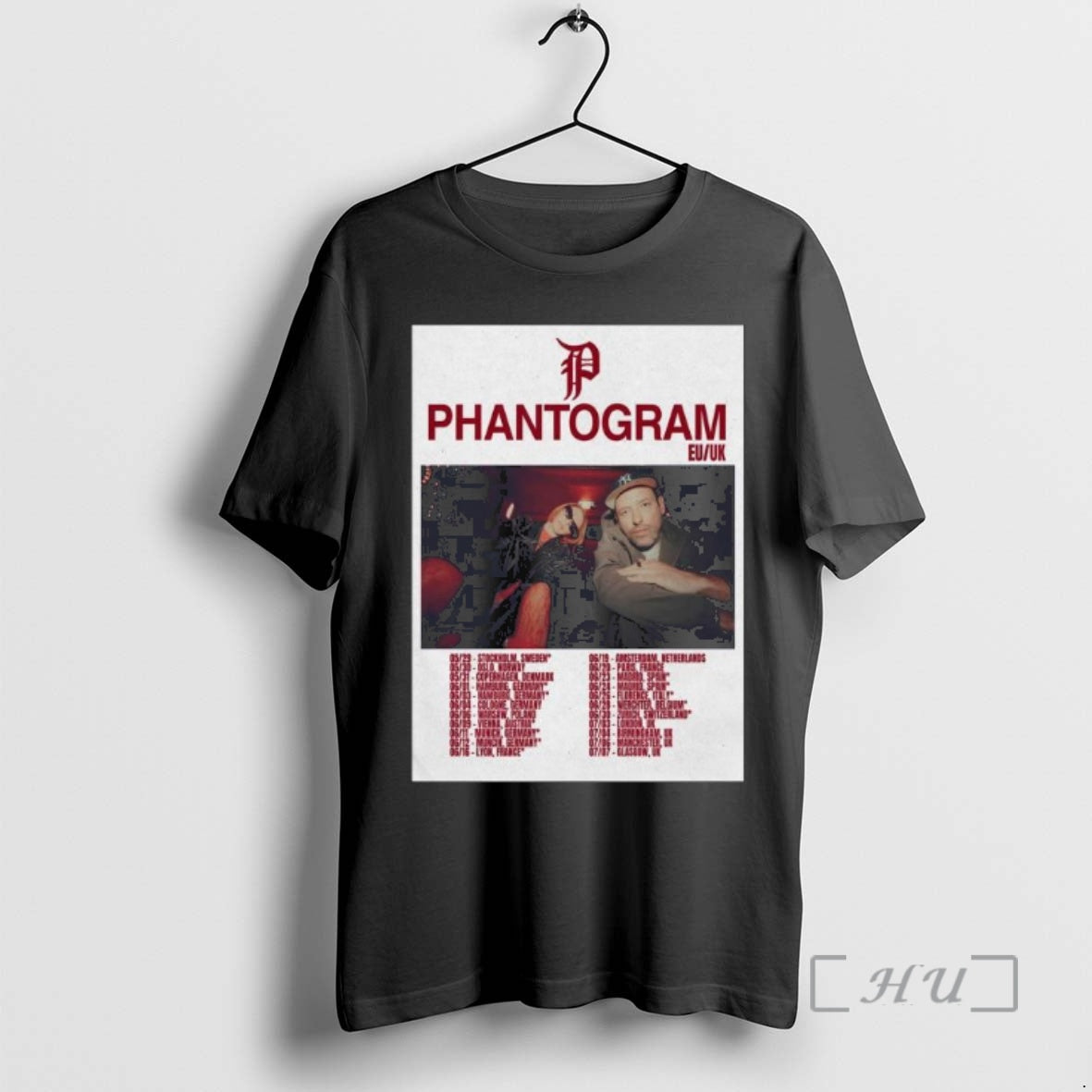 Officials Phantogram 2026 Eu Uk Tour T-Shirts, Hoodie, Sweatshirt | PrintMintTees.com