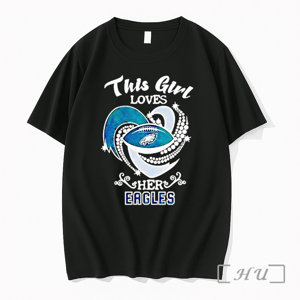 Officials Philadelphia Eagles Nfl This Loves Her Eagles Heart Diamond