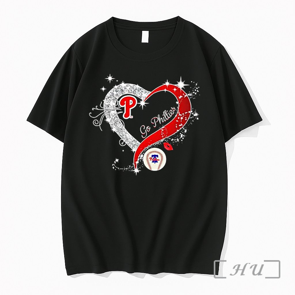 Officials Philadelphia Phillies Go Phillies Heart Diamond Logo