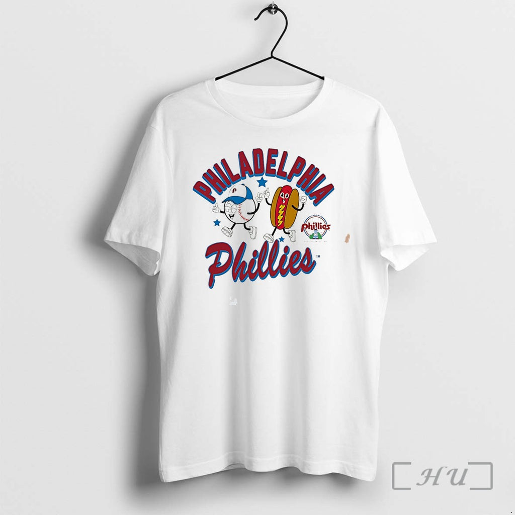 Officials Philadelphia Phillies Hotdog Preschool Snack Cartoon Tee