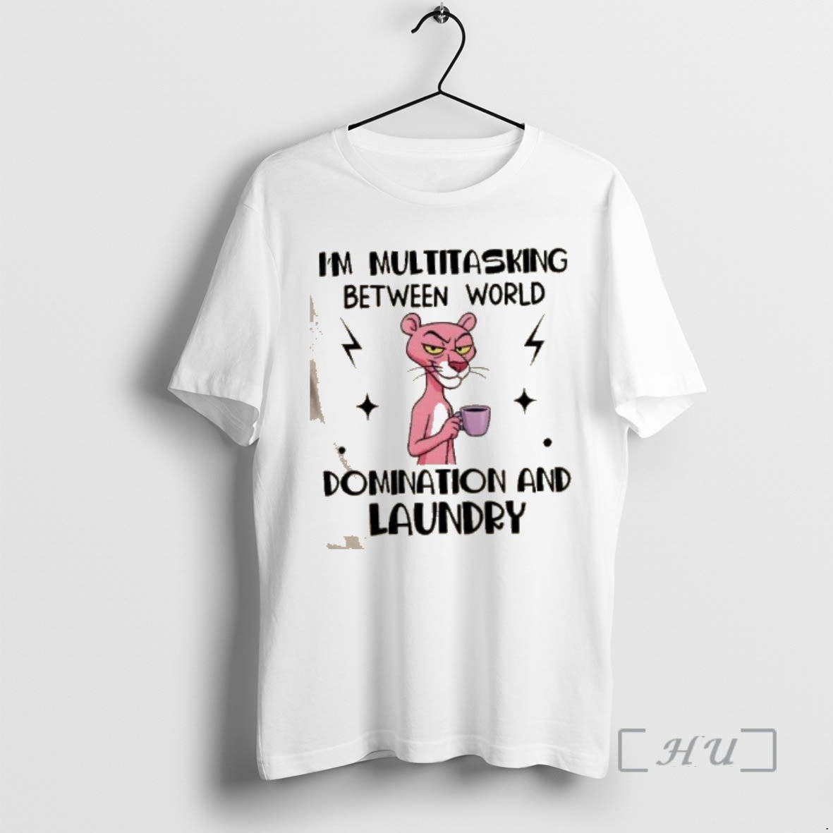 Officials Pink Panther Im Multitasking Between World Domination And Laundry T-Shirts, Hoodie, Sweatshirt | PrintMintTees.com