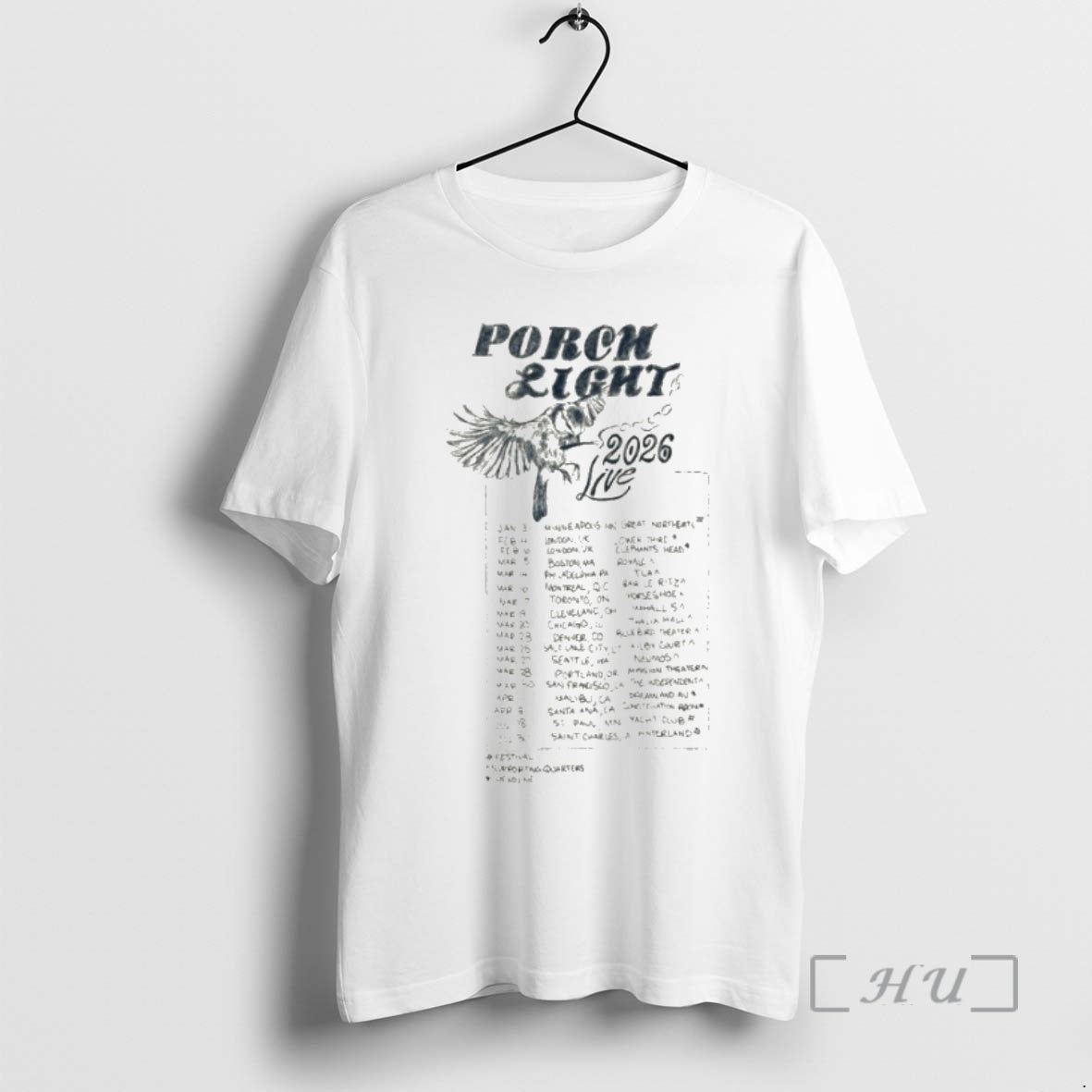 Officials Porch Light 2026 Fall Tour Bird T-Shirts, Hoodie, Sweatshirt | PrintMintTees.com