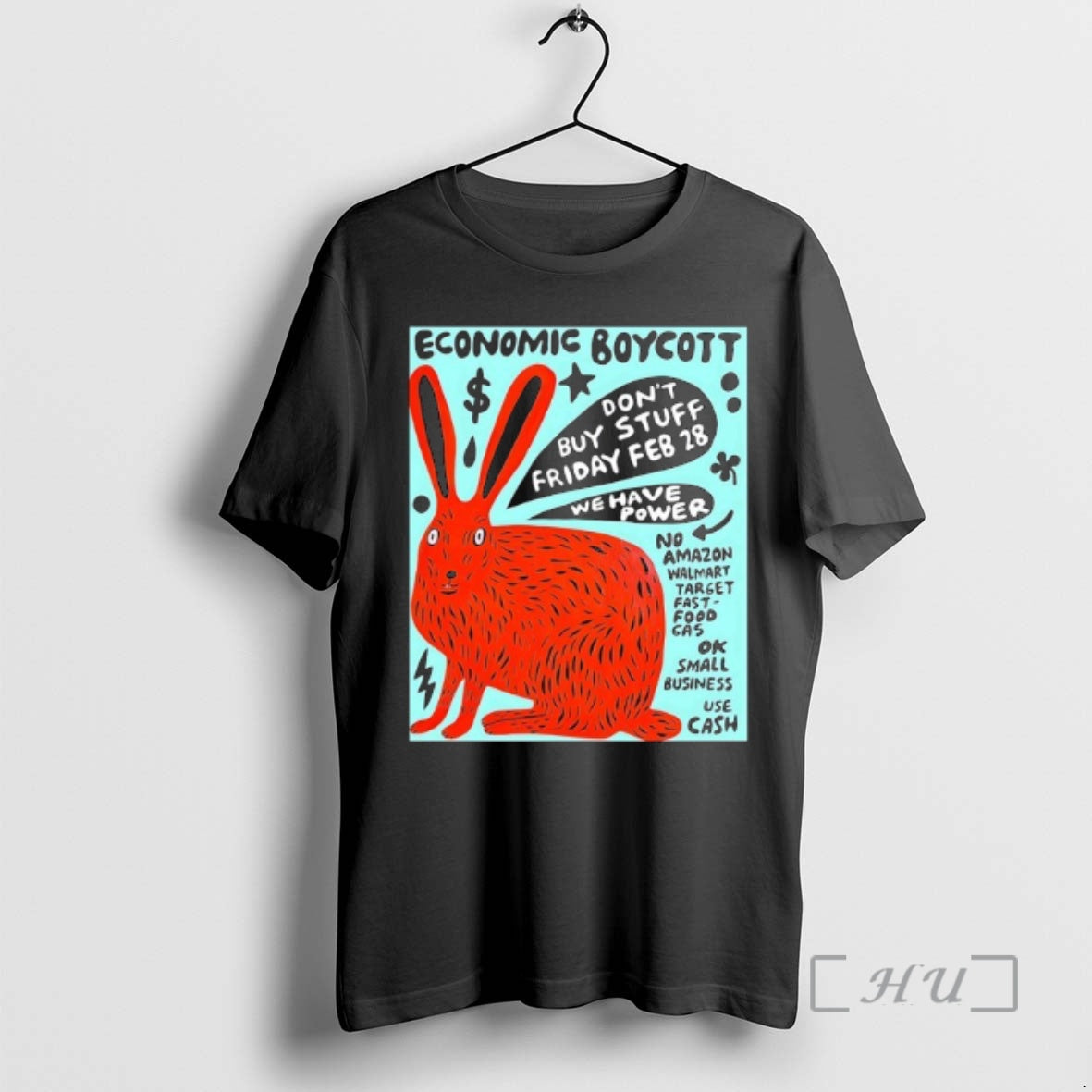 Officials Rabbit Economic Boycott Dont Buy Stuff Friday Feb 28 2025 Premium T Shirts Sweater Hoodie, Sweatshirt