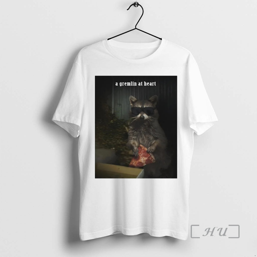 Officials Raccoon Eating Pizza A Gremlin At Heart T-Shirts, Hoodie, Sweatshirt | PrintMintTees.com