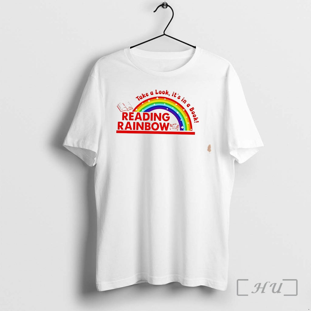 Officials Rainbow Take A Look Its In A Book Reading Bookworm Tee Premium T Shirts