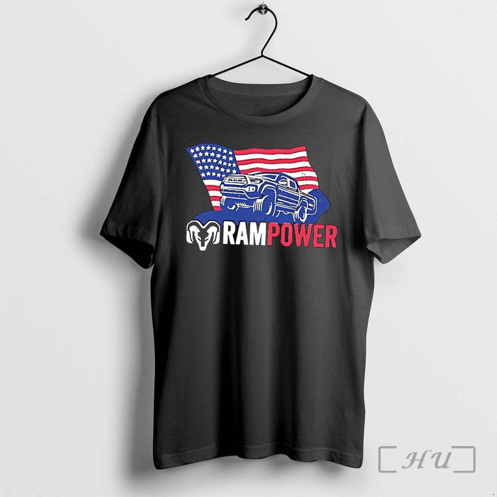Officials Ram Power Usa Flag Mens Black Premium T Shirts Sweater Hoodie Jpg