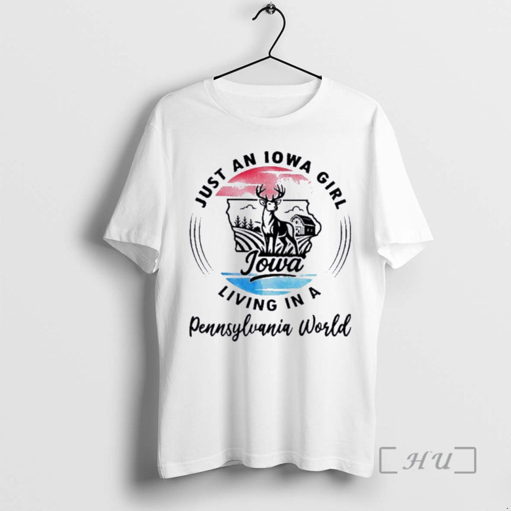 Officials Reindeer Just An Iowa Girl Living In A Pennsylvania World Premium T Shirts Sweater Hoodie, Sweatshirt