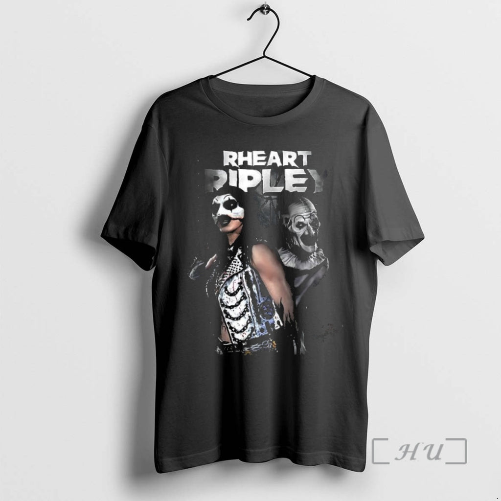 Officials Rhea Ripley And Terrifier Mask T-Shirts, Hoodie, Sweatshirt | PrintMintTees.com