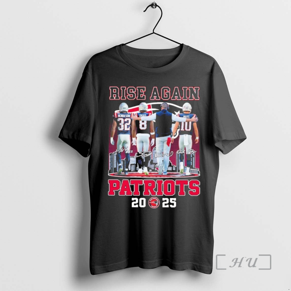 Officials Rise Again Patriots 2025 Team Players Chriast T-Shirts, Hoodie, Sweatshirt | PrintMintTees.com