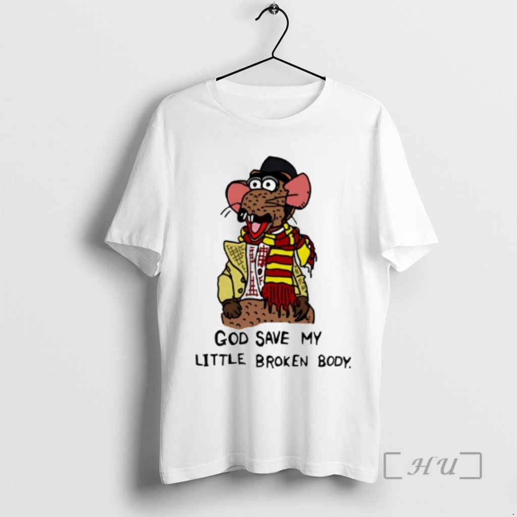 Officials Rizzo The Rat God Save My Little Broken Body T-Shirts, Hoodie, Sweatshirt | PrintMintTees.com