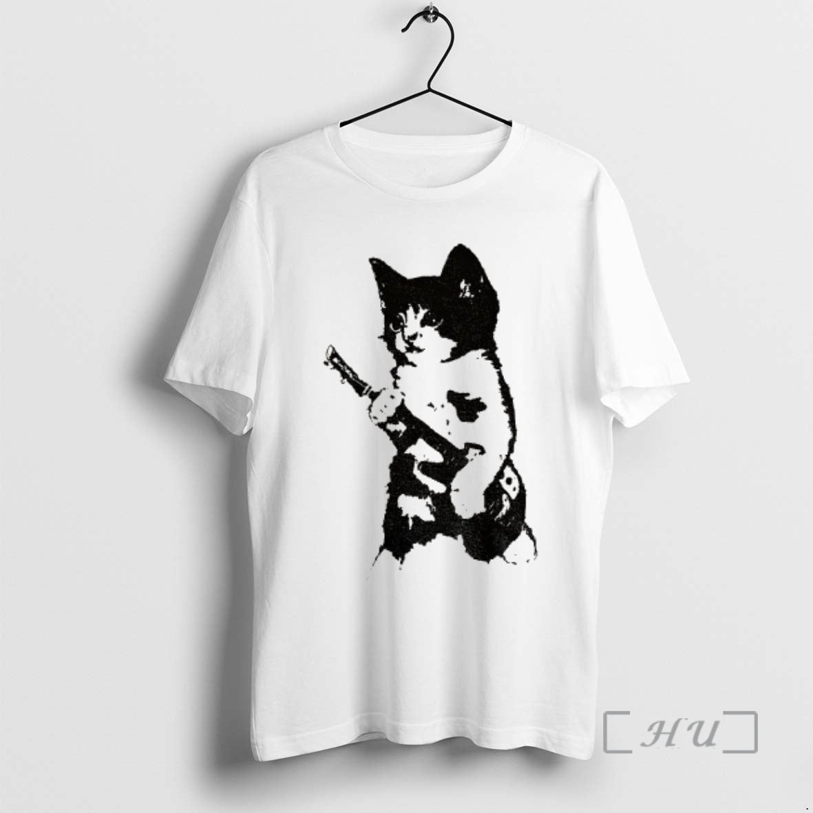 Officials Rockstar Kitten Holding Gun Vintage T-Shirts, Hoodie, Sweatshirt | PrintMintTees.com