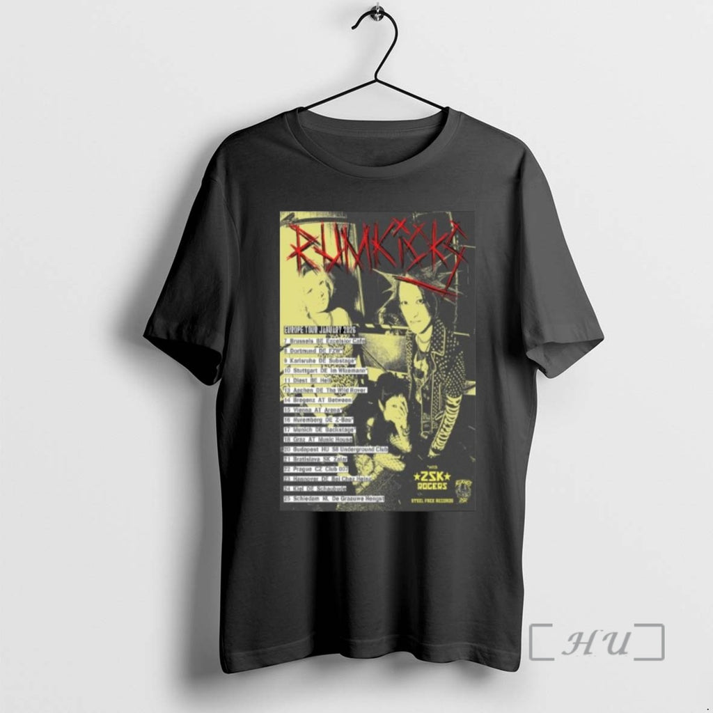 Officials Rumkicks Europe Tour January 2026 T-Shirts, Hoodie, Sweatshirt | PrintMintTees.com