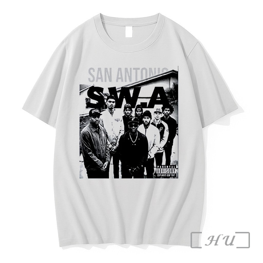 Officials San Antonio Swa San Antonio Swa Parental Advisory Explicit Content White Premium T Shirts