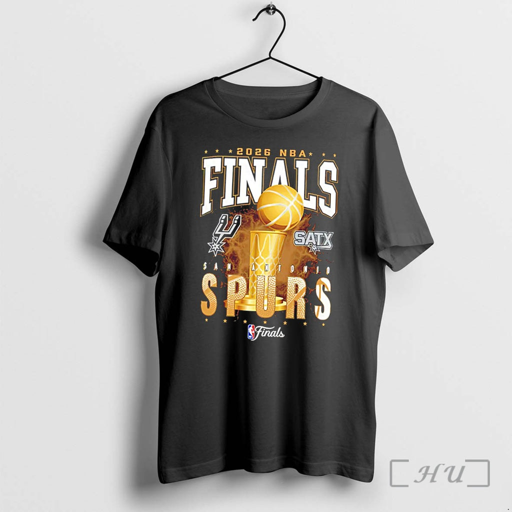 Officials San Antonio Spurs 2026 Conference Champions Finals Trophy Tee