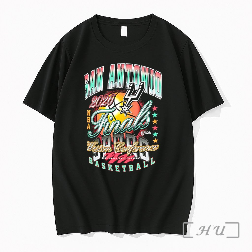 Officials San Antonio Spurs 2026 Nba Finals Western Conference Champions Retro Premium T Shirts Sweater