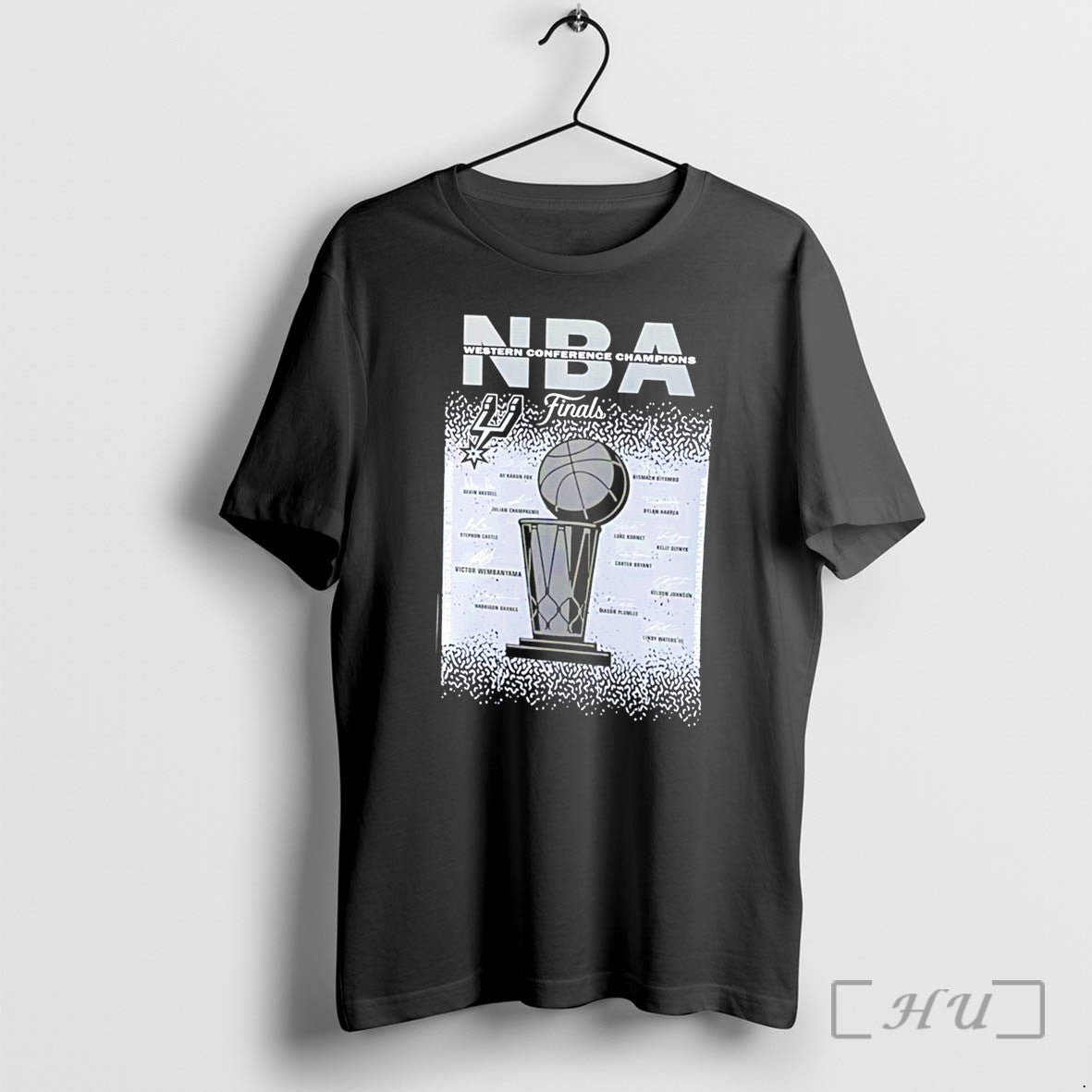 Officials San Antonio Spurs 2026 Nba Finals Western Conference Champions Trophy Tee Premium T Shirts