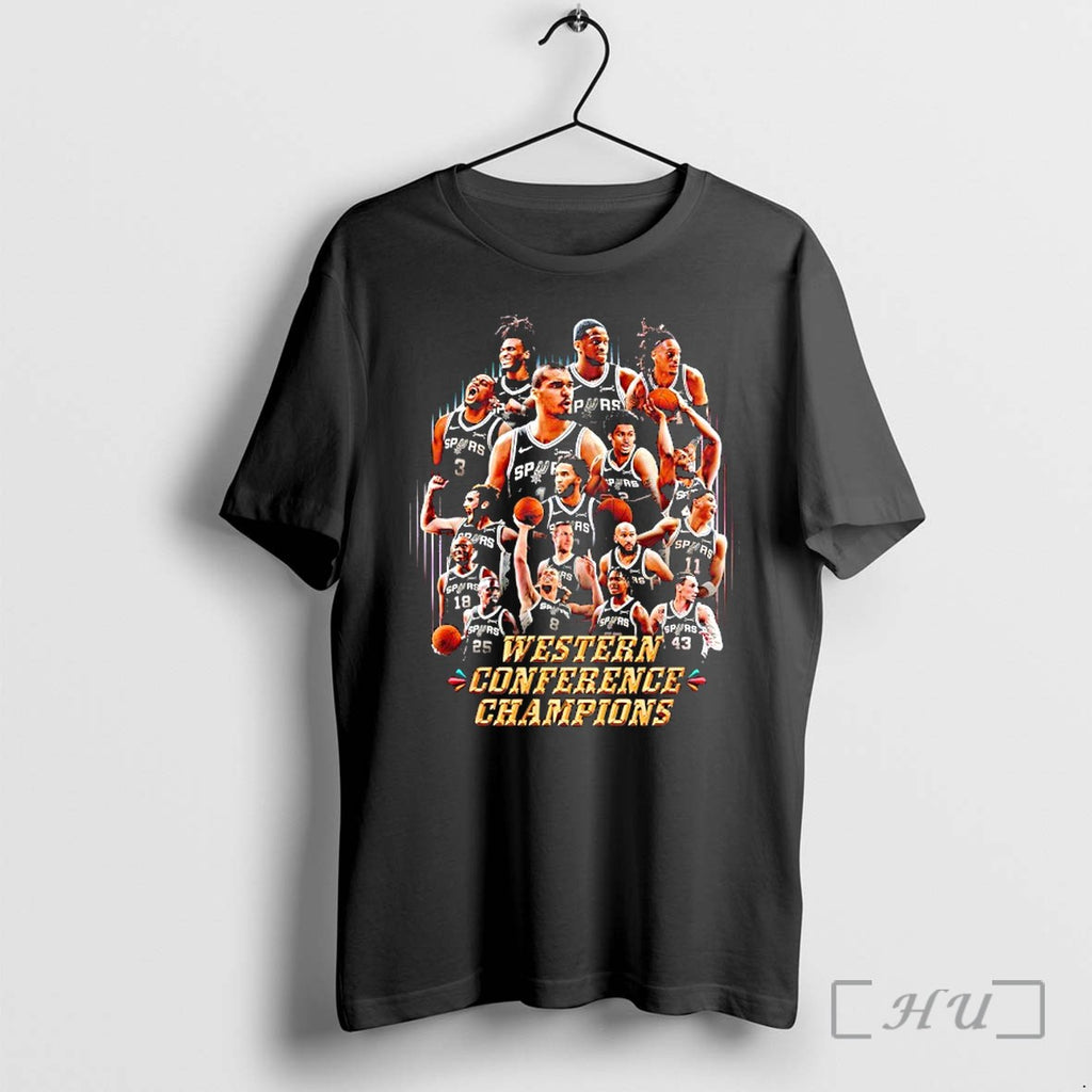 Officials San Antonio Spurs Basketball Big Team Western Conference Champions Vintage Premium T Shirts Sweater