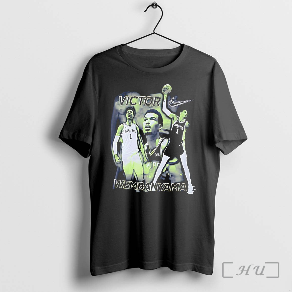 Officials San Antonio Spurs Victor Wembanyama Playing Moments Tee