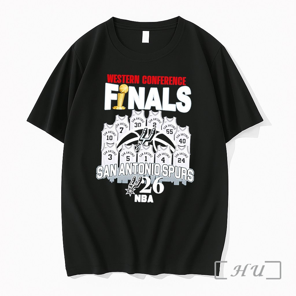 Officials San Antonio Spurs Western Conference Finals Champions 2026 Jersey Tee Premium T Shirts Sweater