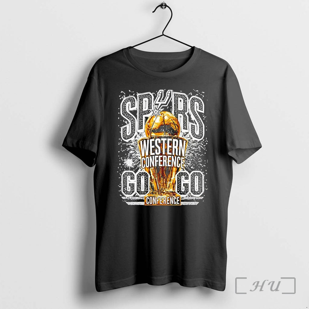 Officials San Antonio Spurs Western Conference Go Spurs Go Championship Trophy Premium T Shirts Sweater