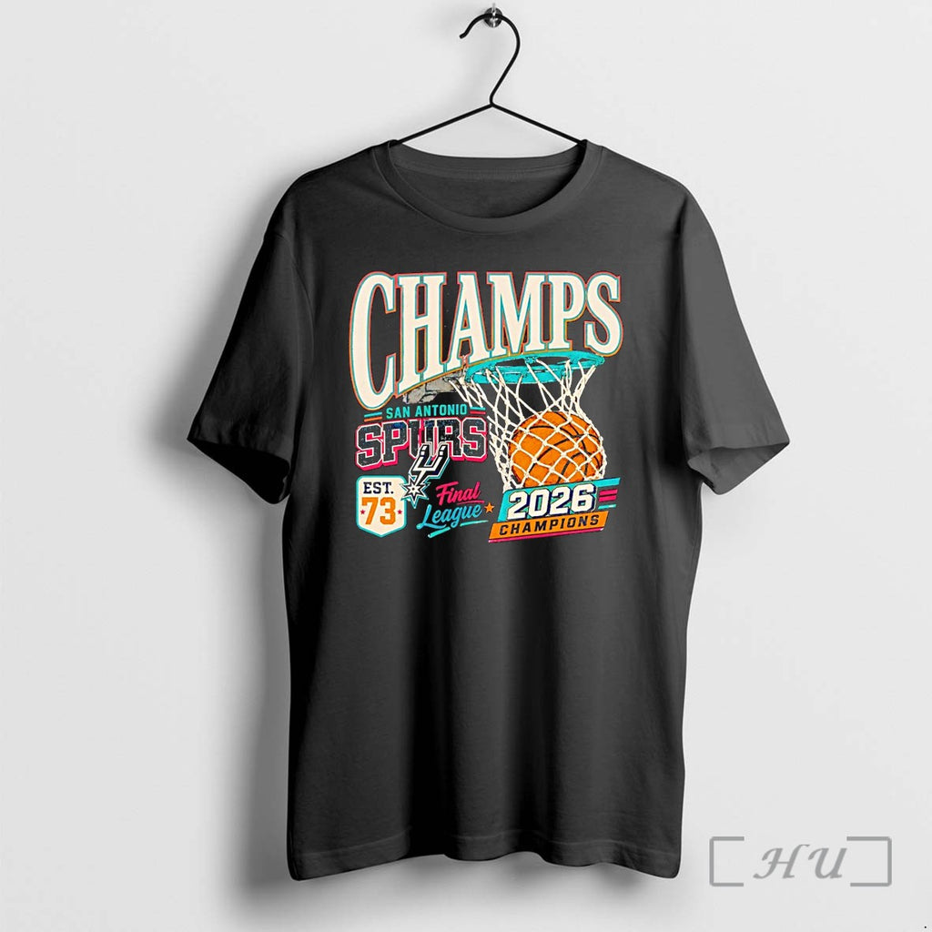 Officials San Antonio Spurs Basketball Final League Retro Sports Champions Nba 2026 Premium T Shirts