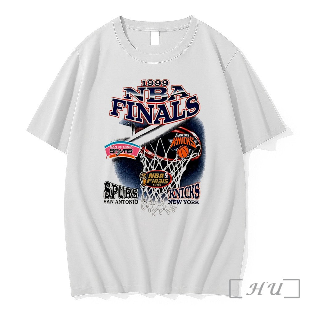 Officials San Antonio Spurs Vs New York Knicks 1999 Nba Finals Tee Premium T Shirts
