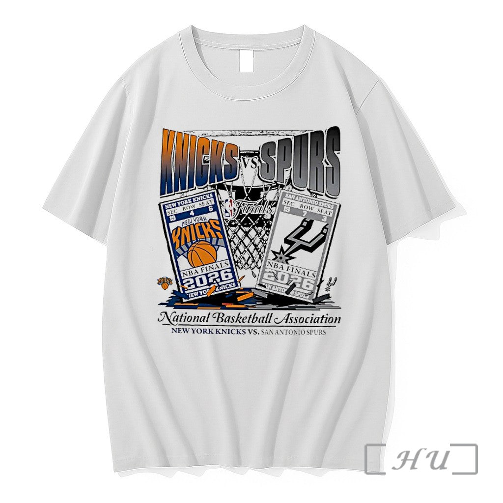 Officials San Antonio Spurs Vs New York Knicks 2026 Nba Finals Matchup Premium T Shirts