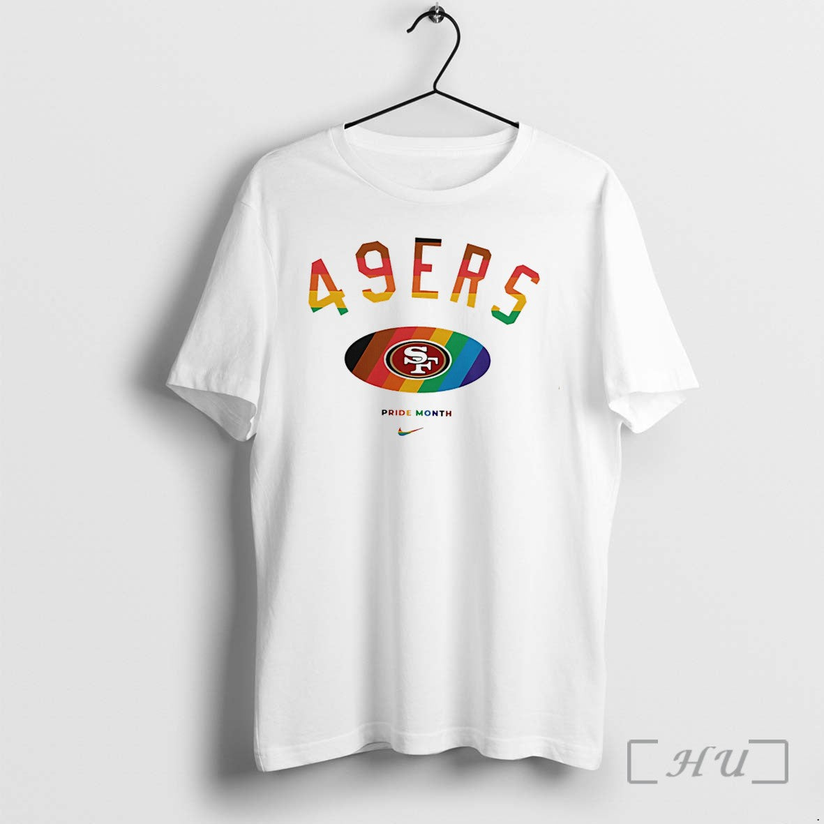 Officials San Francisco 49ers Pride Month Rainbow Logo Tee