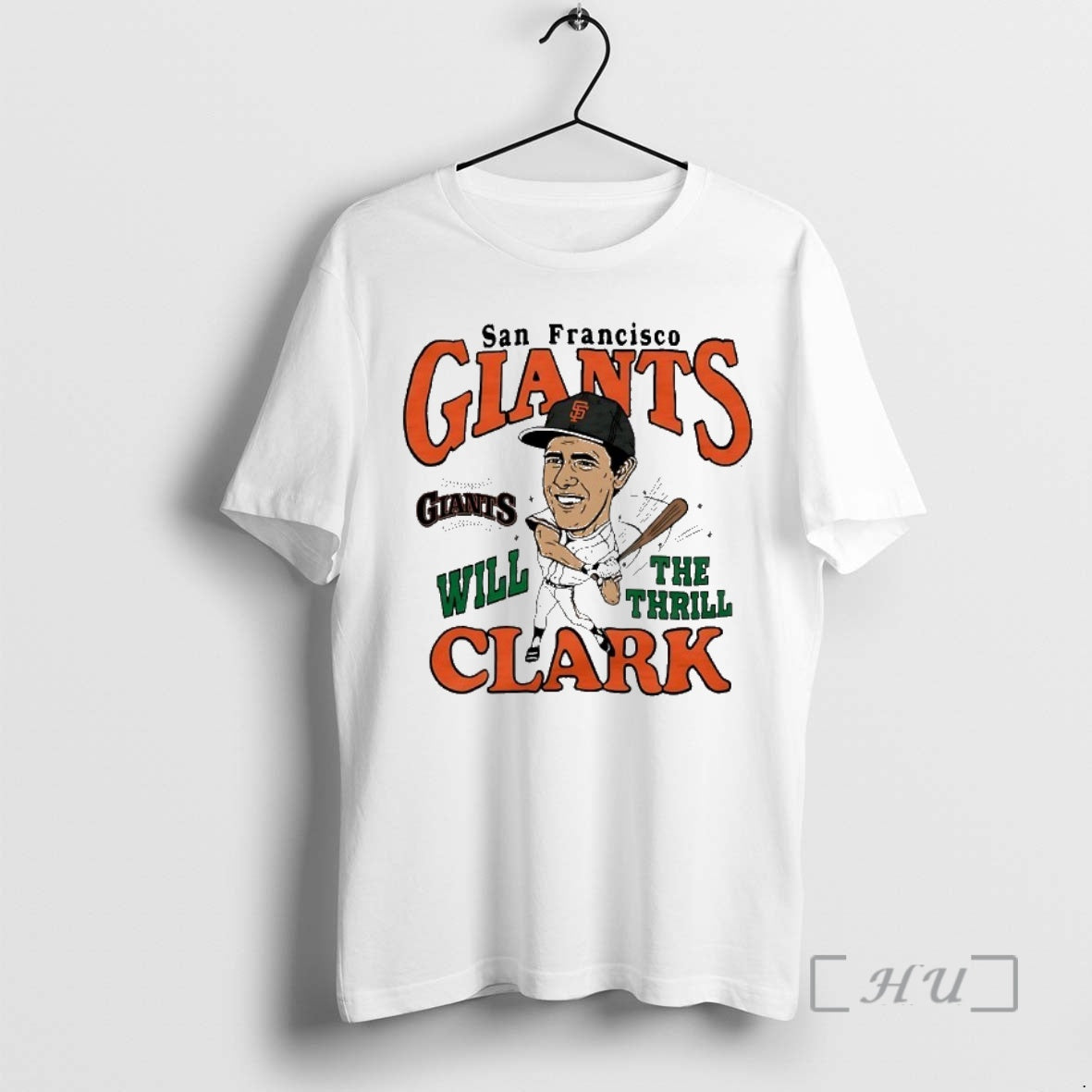 Officials San Francisco Giants Will Clark The Thrill Caricature T-Shirts, Hoodie, Sweatshirt | PrintMintTees.com