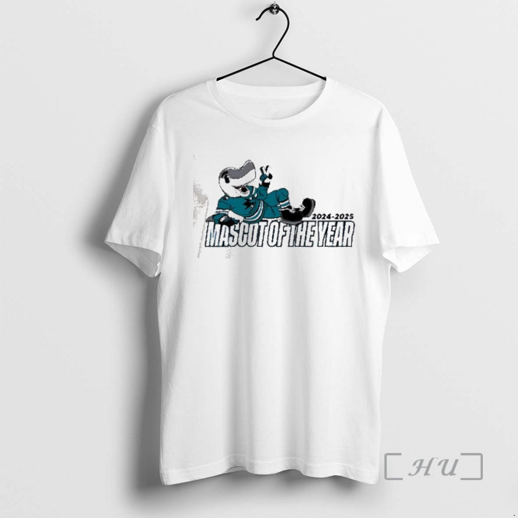 Officials San Jose Sharks 2025 Mascot Of The Year Sharkie T-Shirts, Hoodie, Sweatshirt | PrintMintTees.com