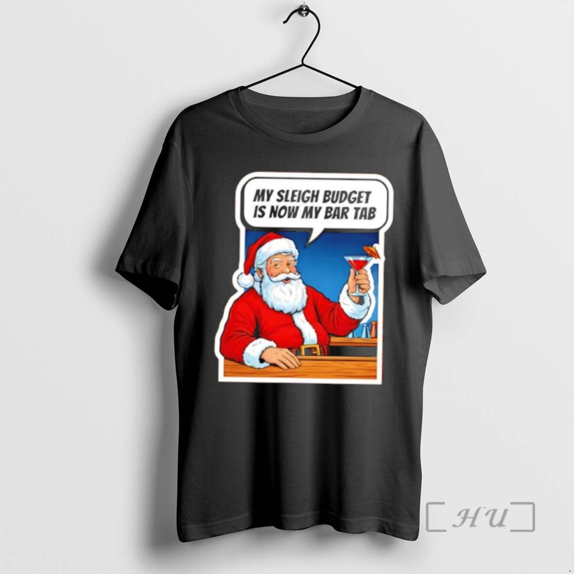 Officials Santa Claus My Sleigh Budget Is Now My Bar Tab Premium T Shirts Sweater Hoodie, Sweatshirt | PrintMintTees.com
