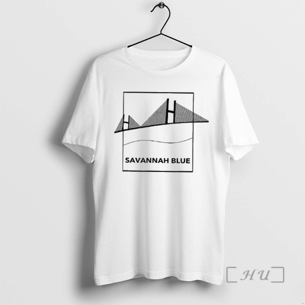 Officials Savannah Blue Design Cable Stayed Bridge Woman T-Shirts, Hoodie, Sweatshirt | PrintMintTees.com