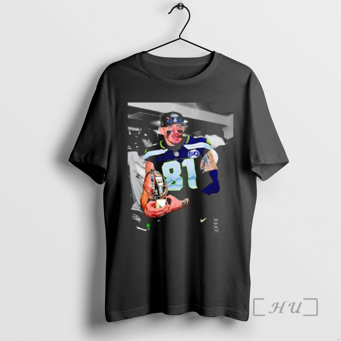 Officials Seahawks Eric Saubert 81 Smoking Graphic T-Shirts, Hoodie, Sweatshirt | PrintMintTees.com