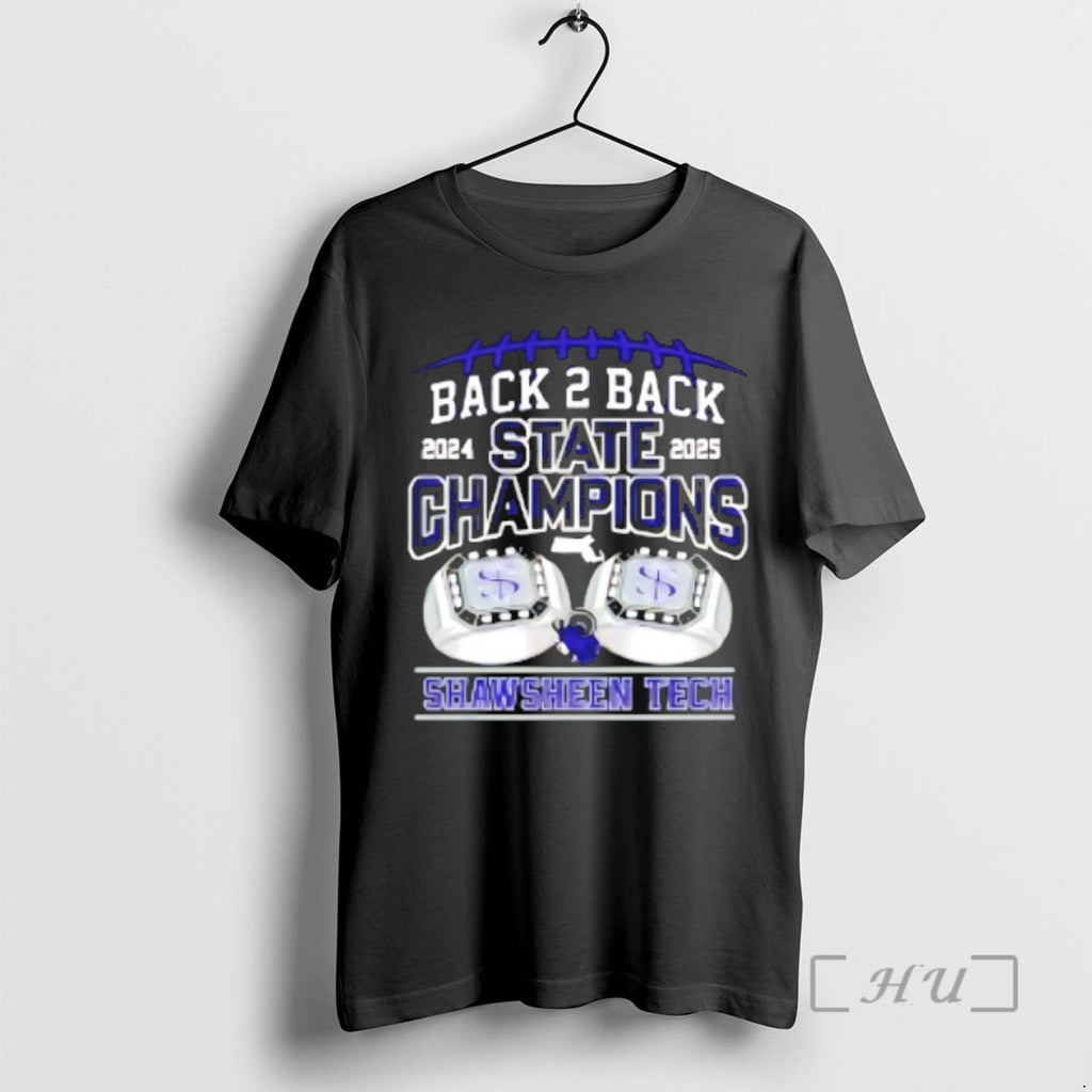 Officials Shawsheen Tech Back 2 Back 2024 2025 State Champions T-Shirts, Hoodie, Sweatshirt | PrintMintTees.com
