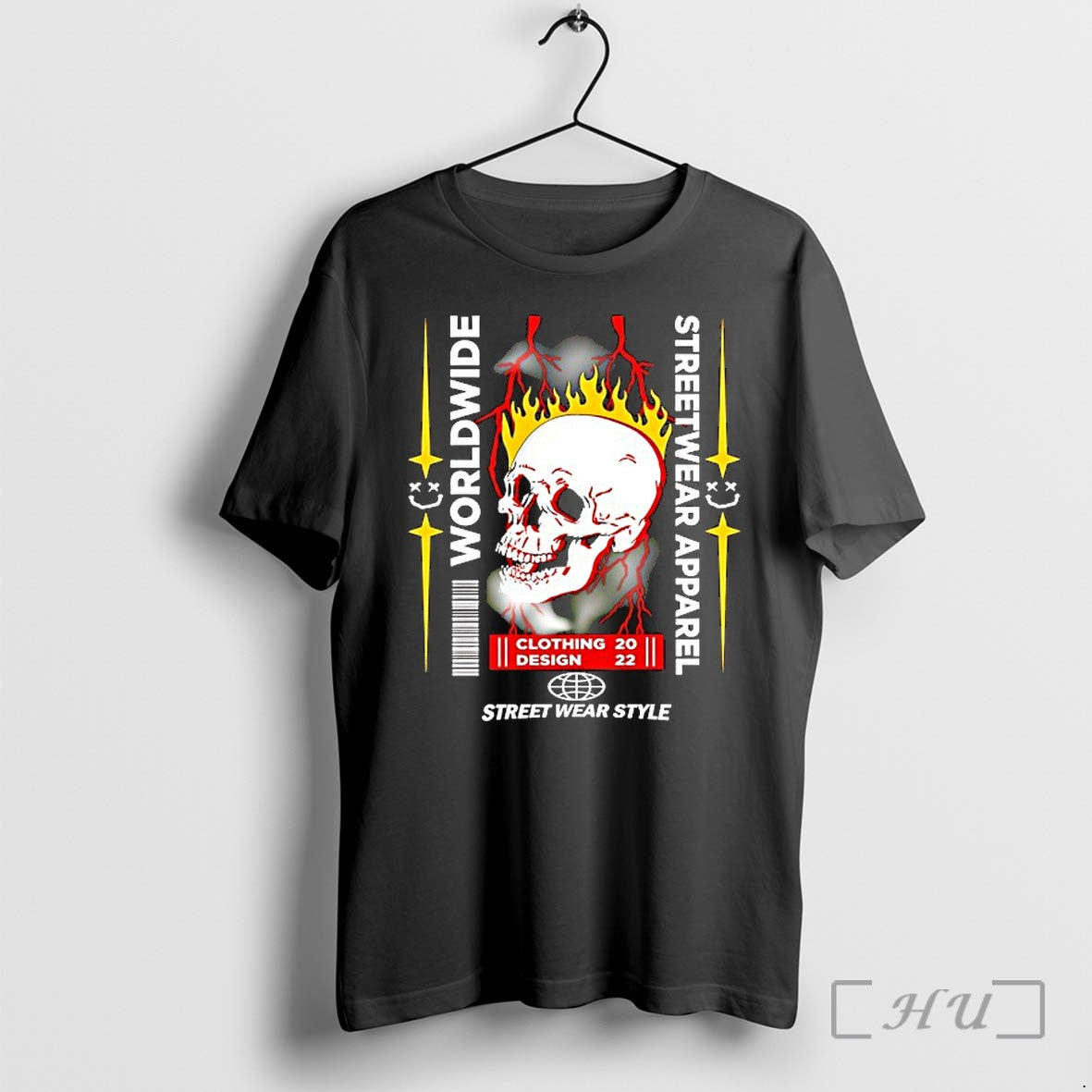 Officials Skull Fire Worldwide Street Wear Apparel