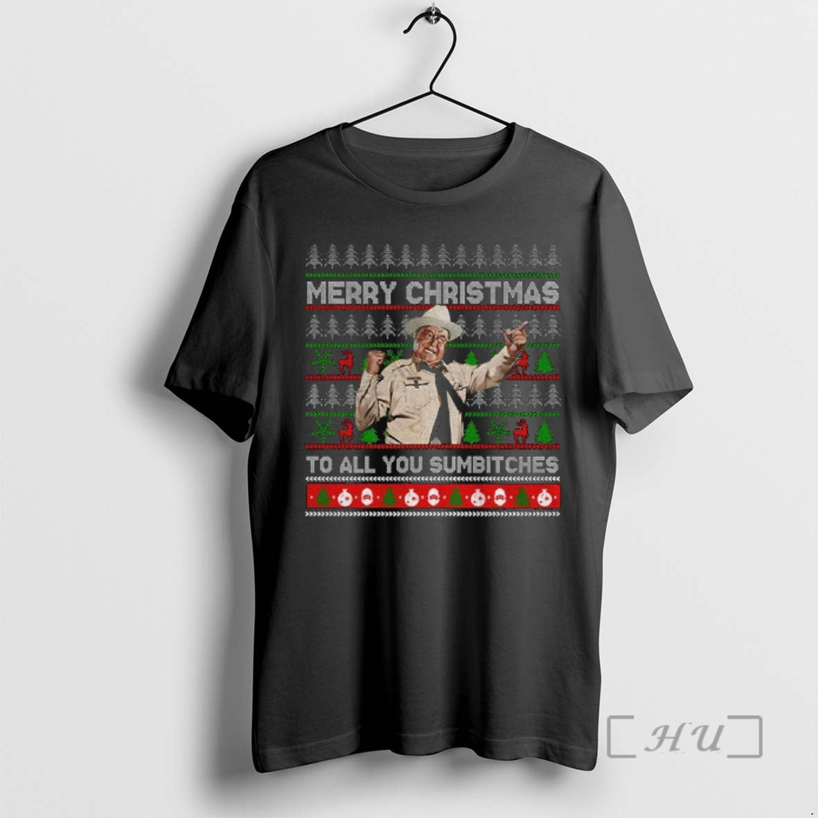 Officials Smokey And The Bandit Funny Ugly Xmas Merry Christmas Too All You Sumbitches Premium T-Shirts, Hoodie, Sweatshirt