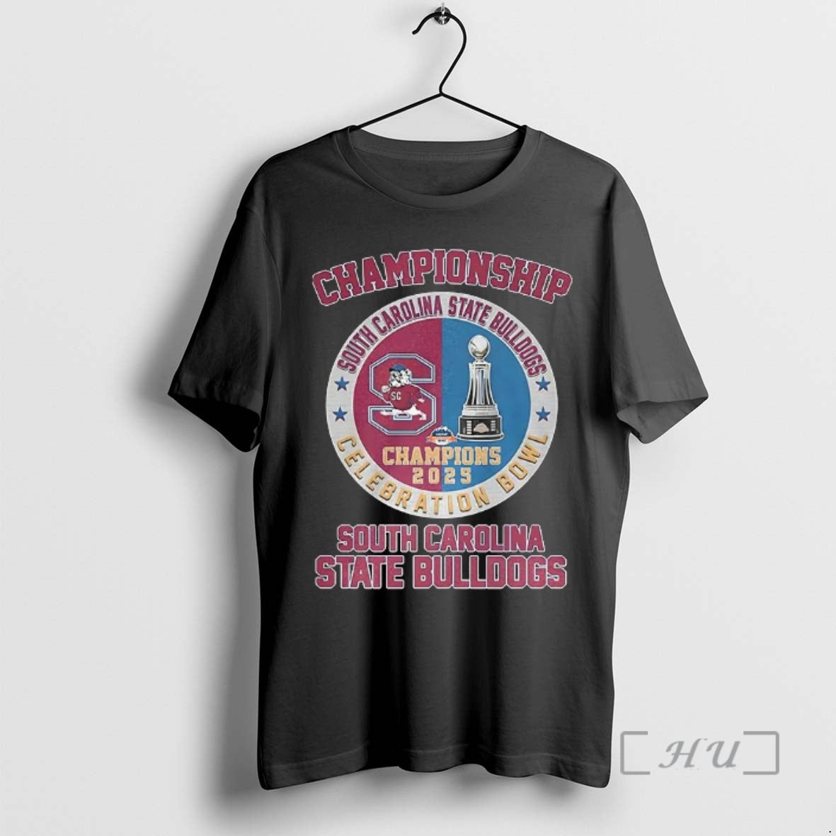 Officials South Carolina State Bulldogs 2025 Celebration Bowl Champions Logo X Trophy Premium T Shirts Hoodie, Sweatshirt