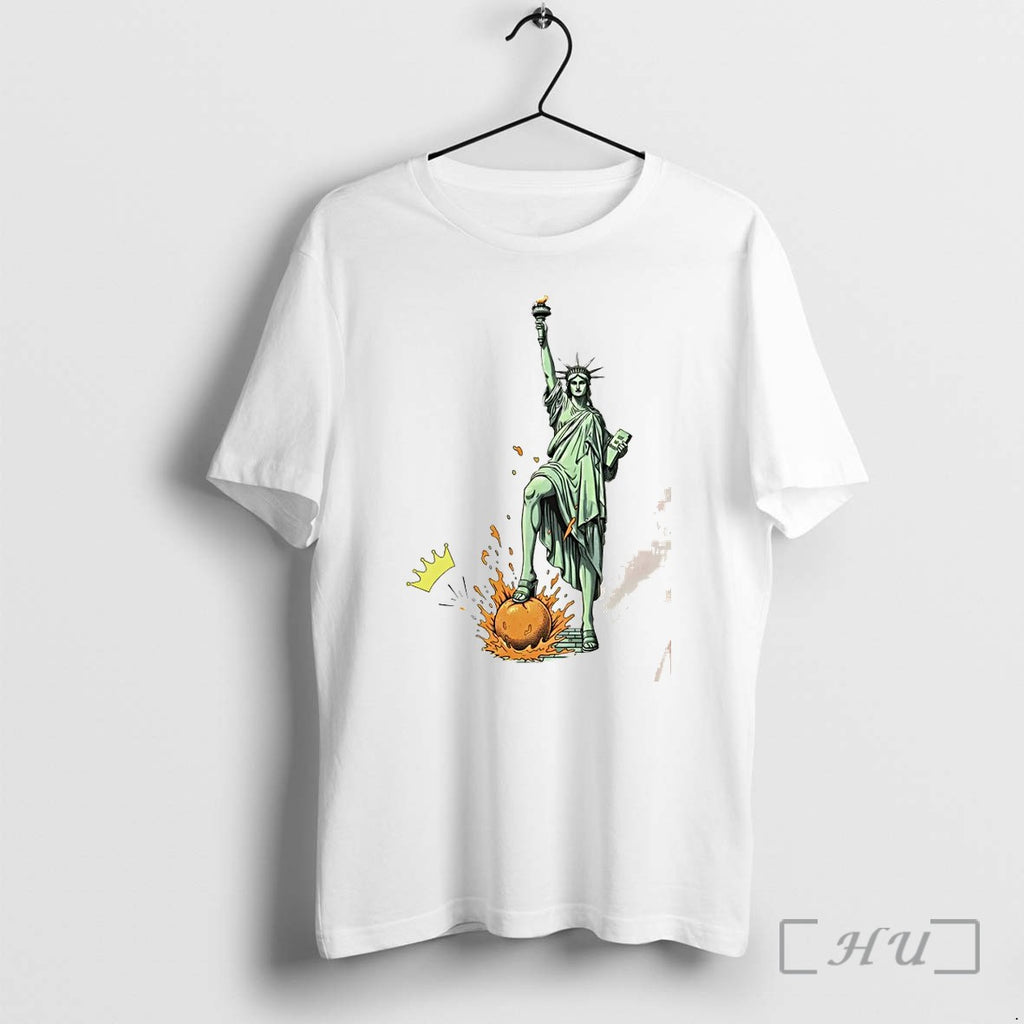 Officials Statue Of Liberty No Kings Anti Trump Protest Social Justice 2026 Premium T Shirts