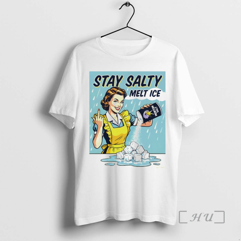 Officials Stay Salty Melt Ice Morton Salt Middle Finger T-Shirts, Hoodie, Sweatshirt | PrintMintTees.com