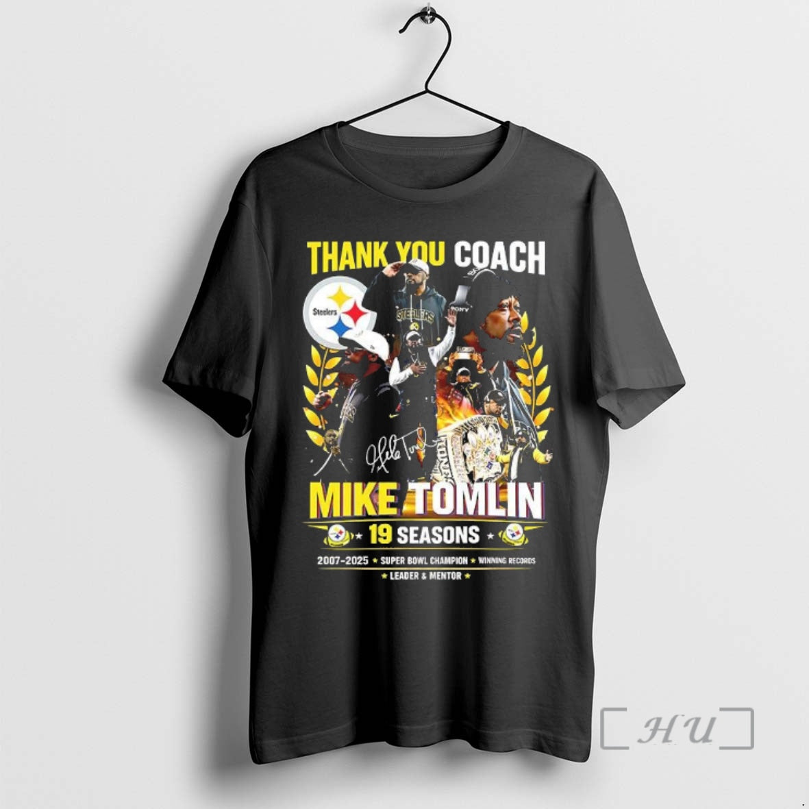 Officials Steelers Steelers Thank You Coach Mike Tomlin 19 Seasons Signature Woman Premium T Shirts Hoodie, Sweatshirt