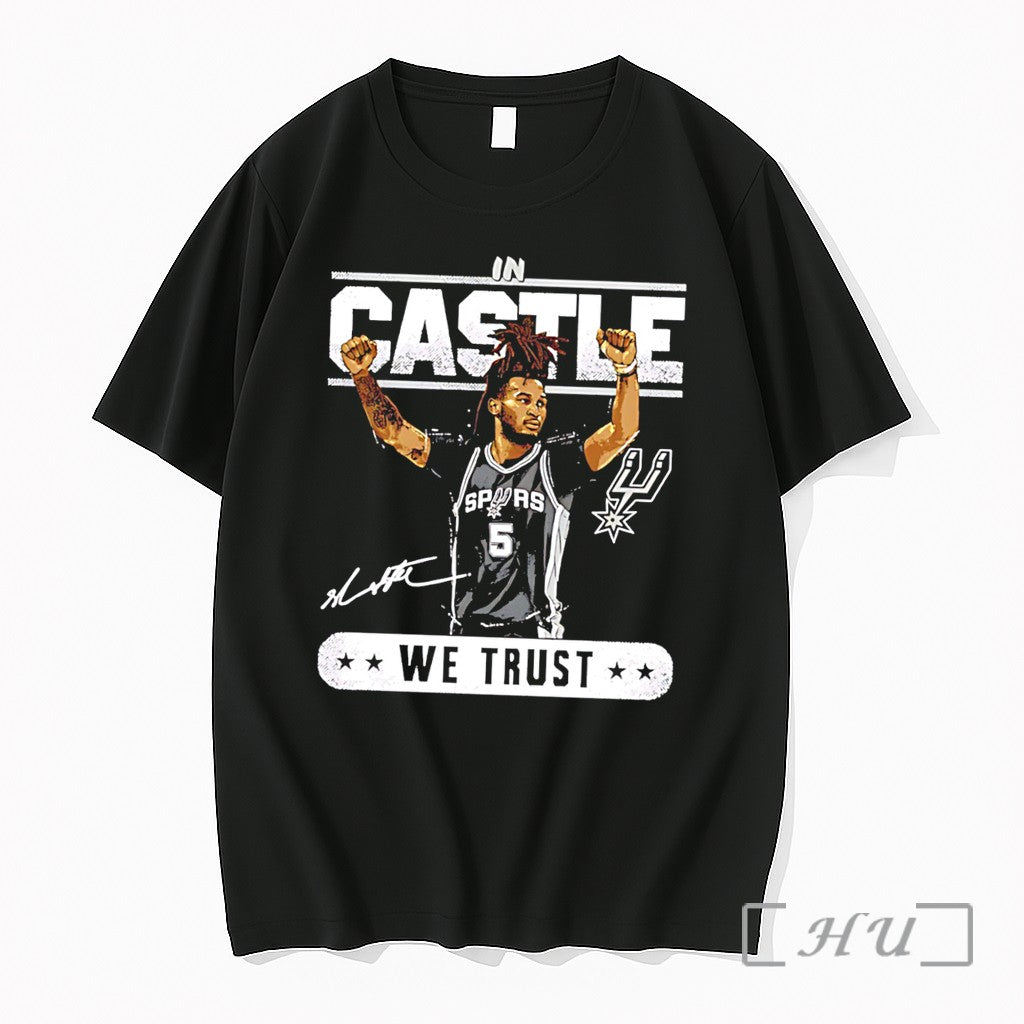 Officials Stephon Castle San Antonio Spurs We Trust Signature Tee