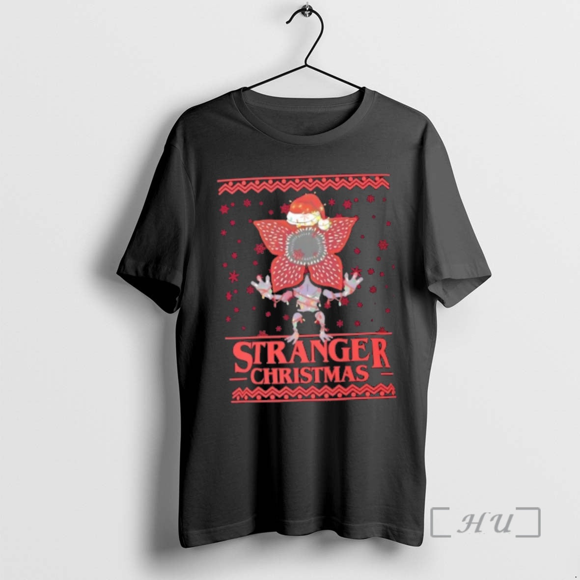Officials Stranger Christmas Demogorgon Holiday Parody T-Shirts, Hoodie, Sweatshirt | PrintMintTees.com